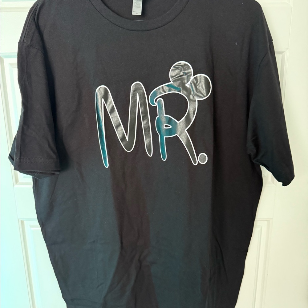 Mr. & Mrs. Disney Black Short Sleeve Tee